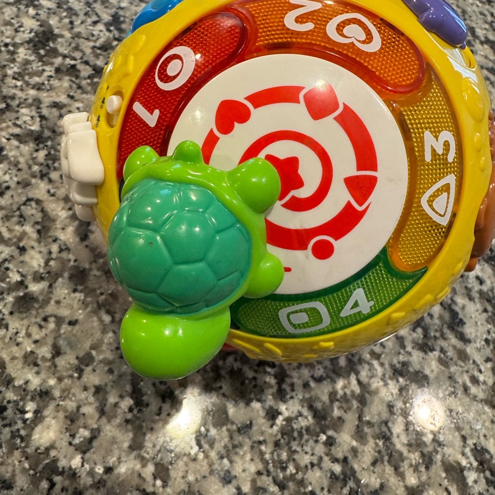 Bright Green Turtle Spin & Learn Toy for Kids - Interactive Learning Play